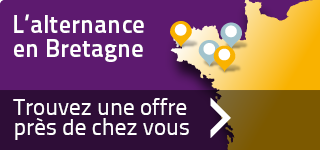 Carte interactive pour trouver des offres d'alternance en Bretagne